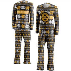 FOCO Pittsburgh Steelers Women’s Black Ugly Pajama Set